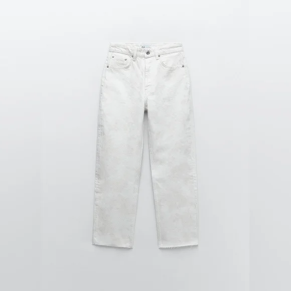NWT Zara tie-dye cream jeans - Picture 14 of 14